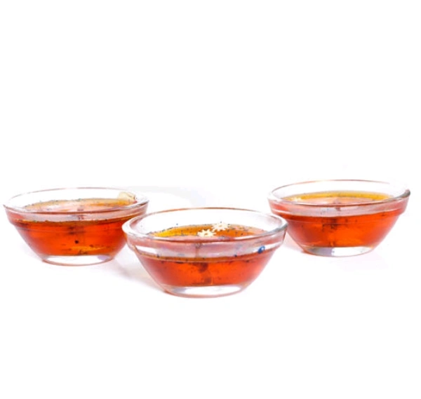 iHandikart Handicrafts Handmade wax Tealight Candles (Smokeless, Set of 6) - Orange, Wax, Pack of 6